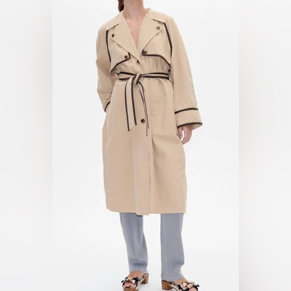 NWT Baum und Pferdgarten Beige Women's Trench Coat - Picture 4 of 11